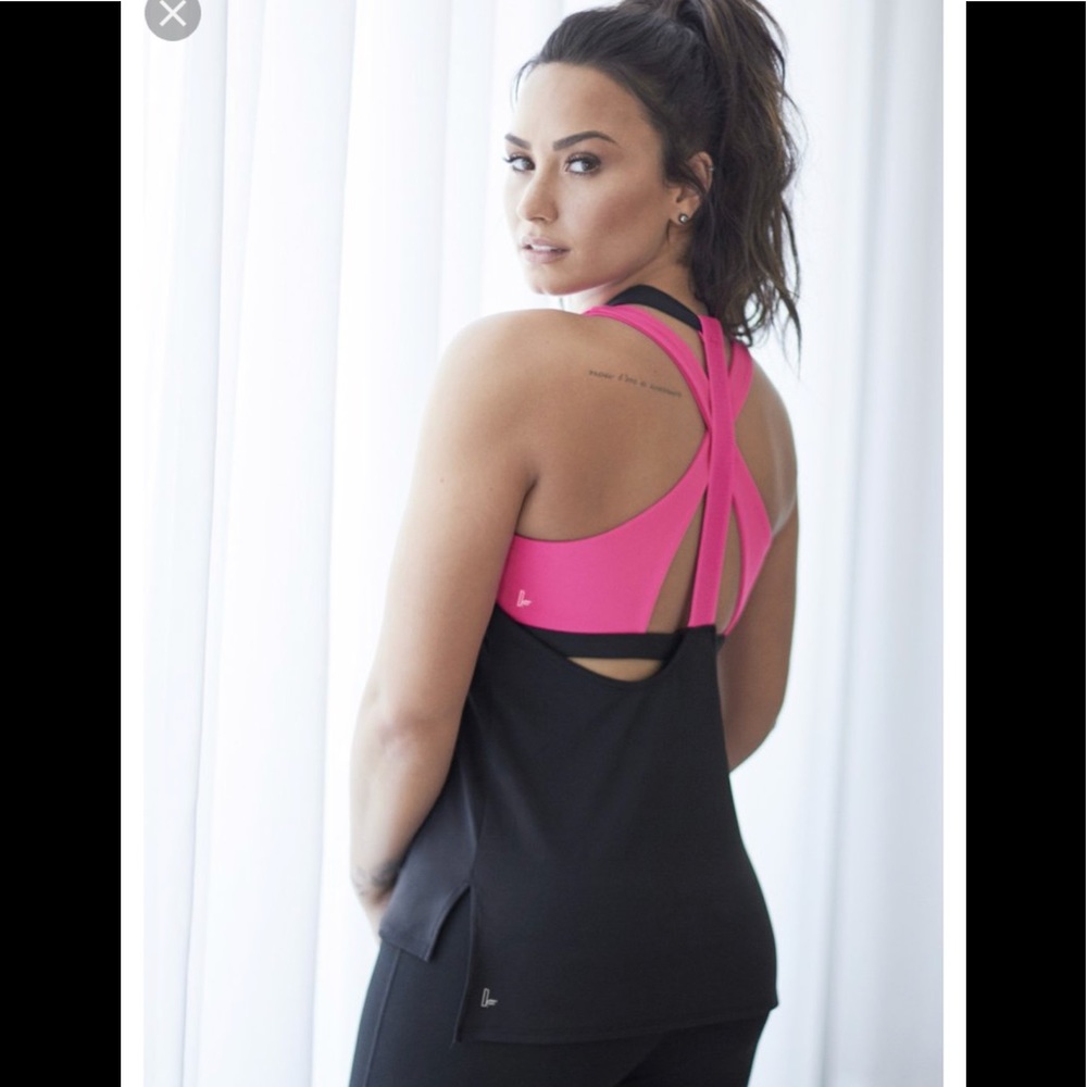 Demi Lovato for Fabletics Black and Pink Set